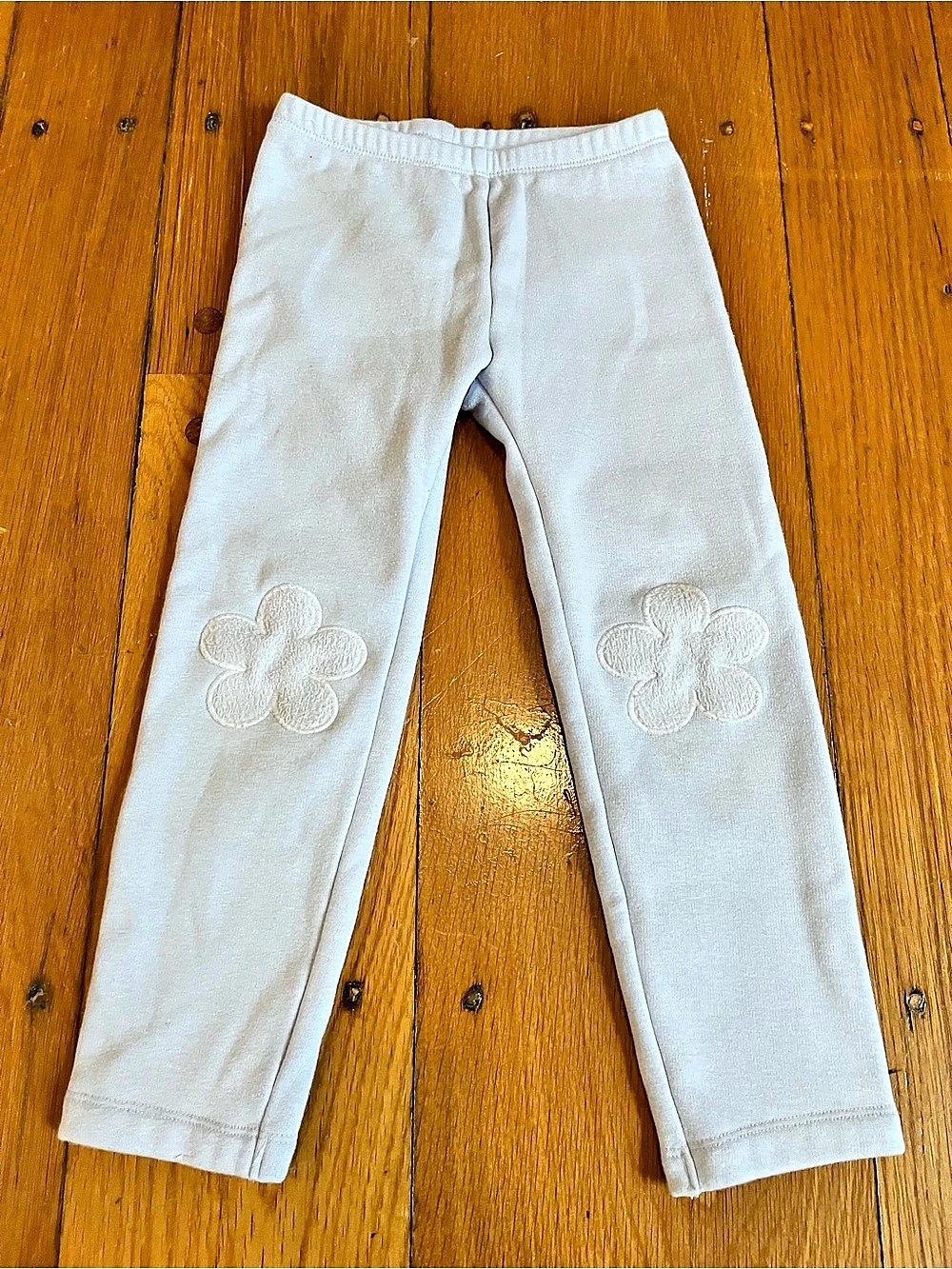 Old Navy Girls Fleece Pants with Flower Detail Size 5T